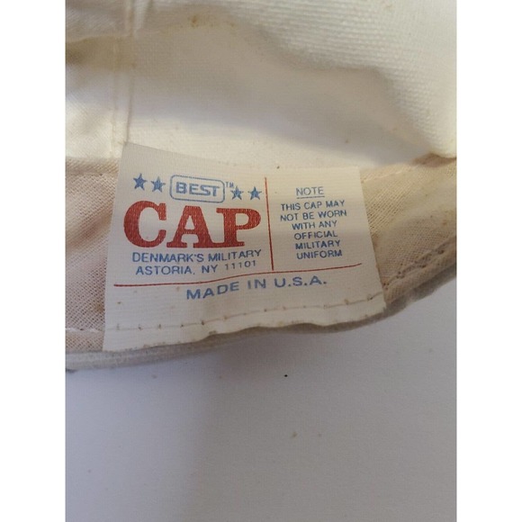 United States Air Force Retired Embroidered Hat Cap Adjustable White Gold Blue - Picture 6 of 7